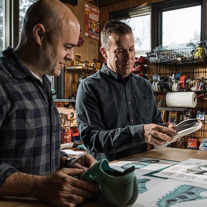 engineering work inside speedland's portland studio, housed in the chris king bike parts factory