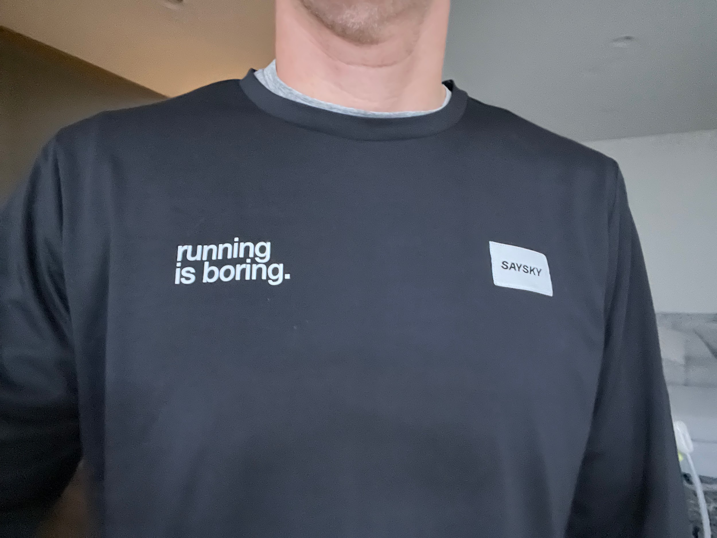 4t2 x saysky running is boring long sleeve in black