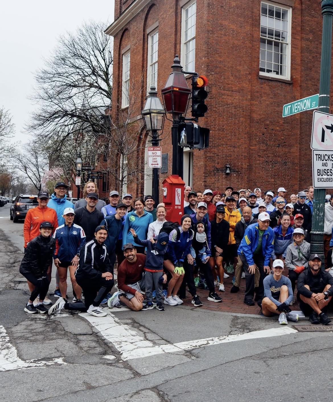 the marathon podcast shakeout on mt vernon street in boston
