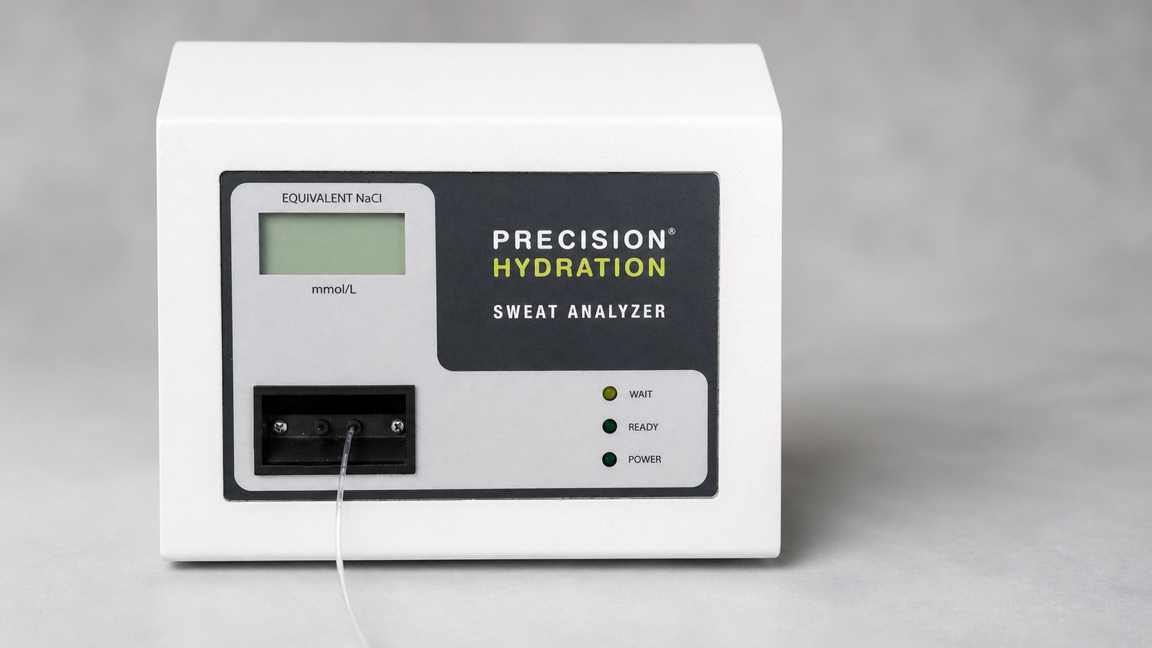 the precision fuel and hydration sweat analyzer, the bench unit that reads sodium concentration from a collected sweat sample